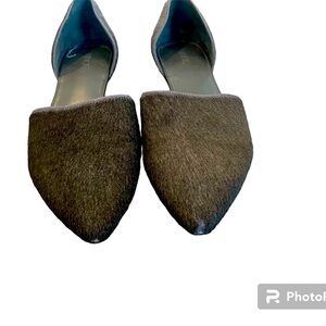 BRAND NEW Vince Nina Genuine Calf Hair d’Orsay Flat 9.5